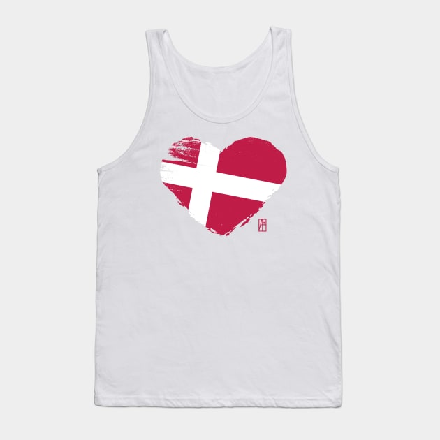 I love my country. I love Denmark. I am a patriot. In my heart, there is always the flag of Denmark Tank Top by ArtProjectShop